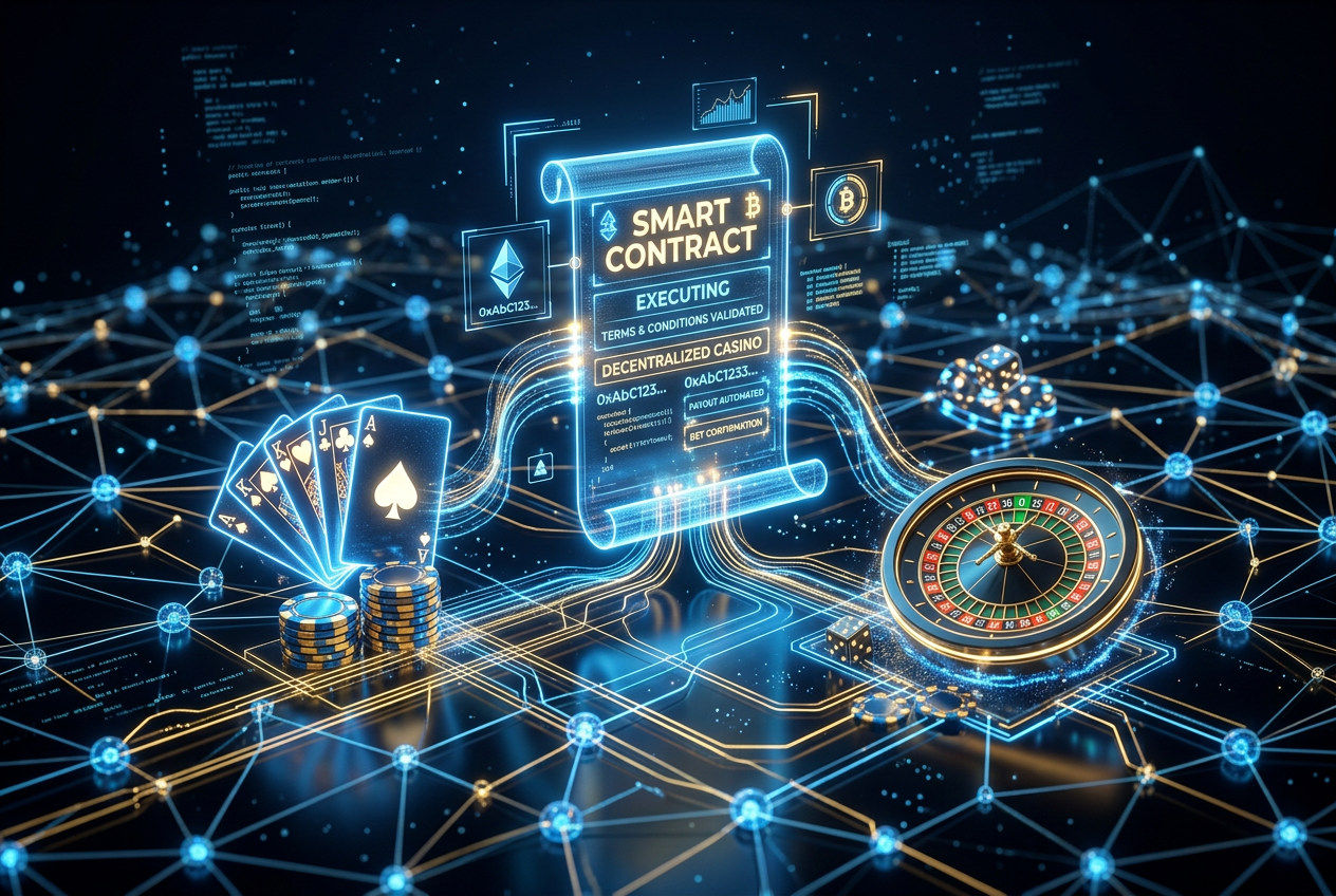 Wizualizacja smart kontraktów i blockchaina w nowoczesnym kasynie online